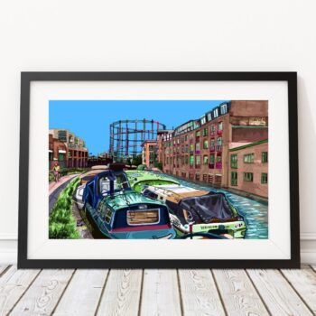 Regent's Canal London Fields - East London Art Print