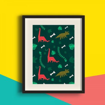 Herbivore Dinosaur Art Print