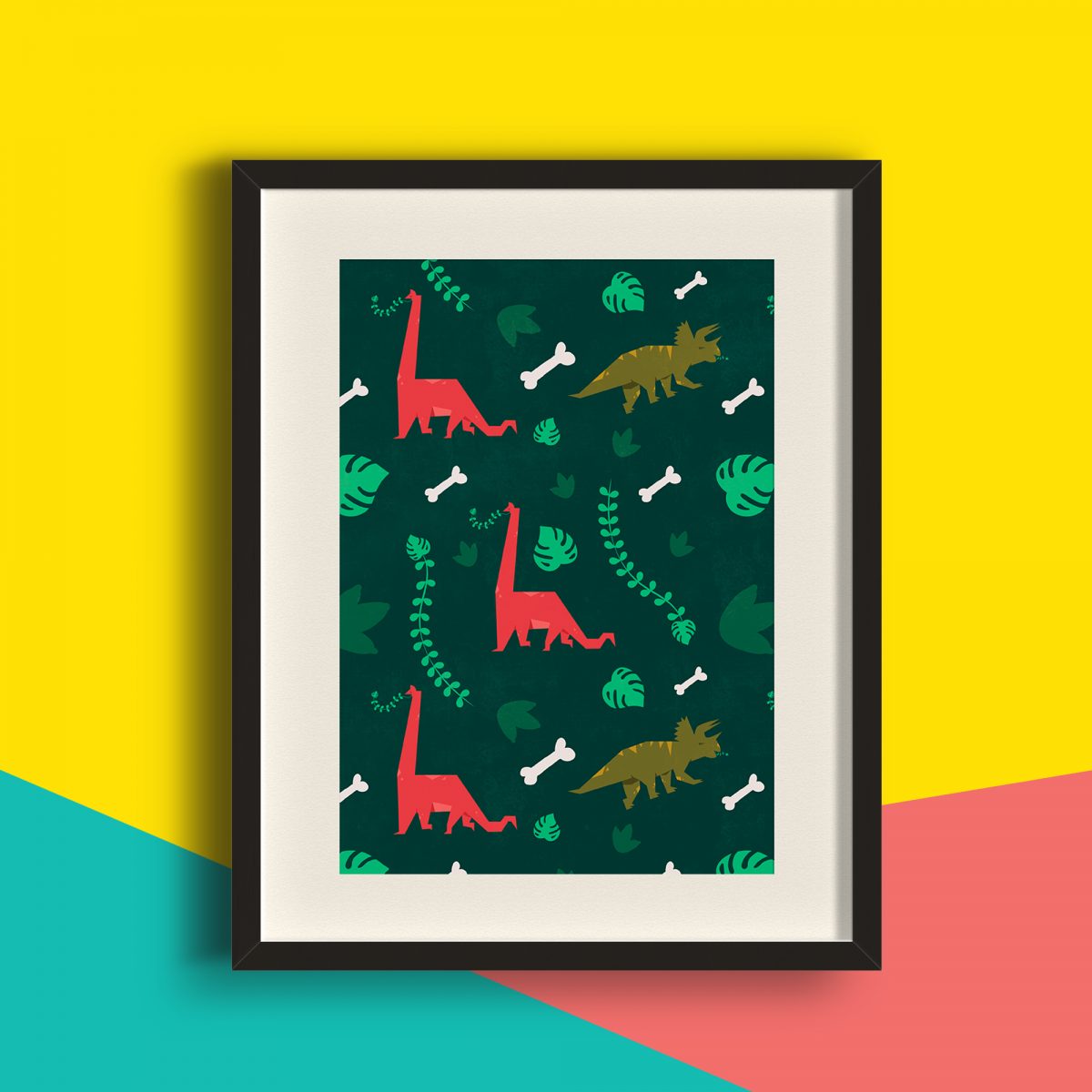 Herbivore Dinosaur Art Print