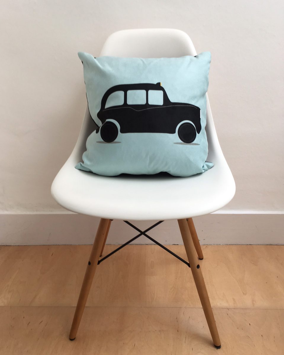 London cushion - Black cab cushion
