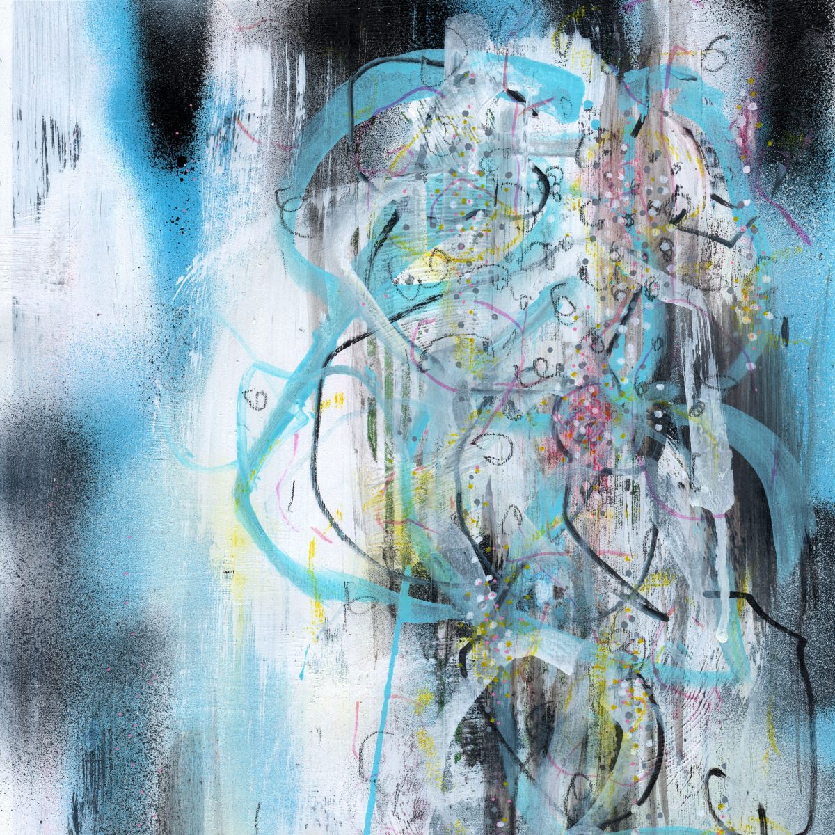 A3 framed original artwork - Urban Contemporary Art - ‘Hushenish’