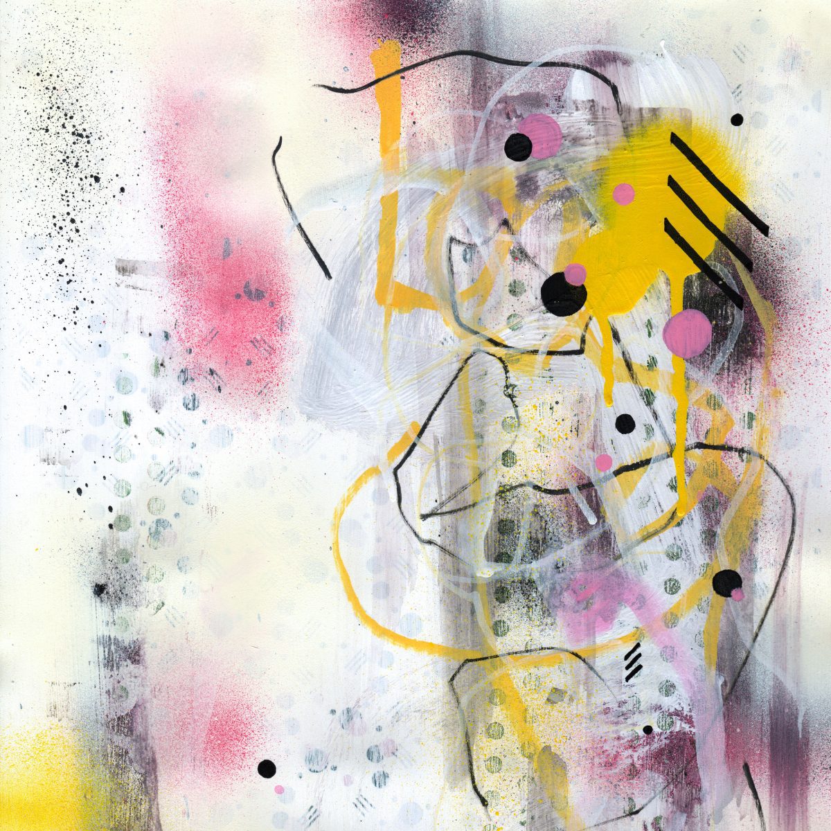 A3 framed original artwork - Urban Contemporary Art - ‘Eyes Closed’