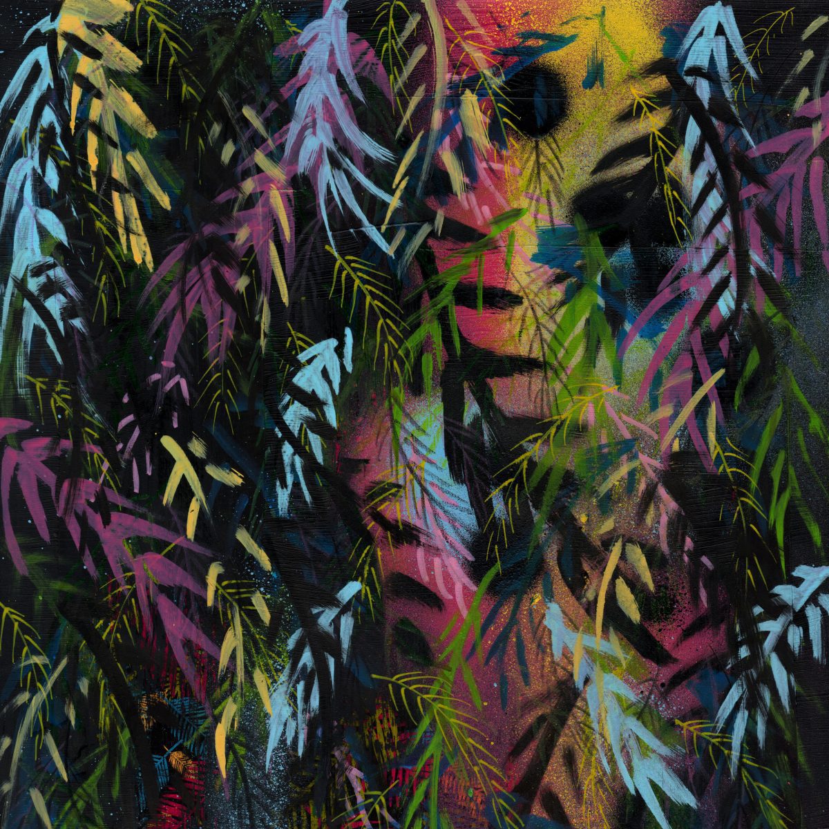 A3 framed original artwork - Urban Contemporary Art - ‘Tropical Nights'