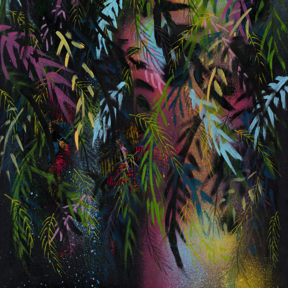 A3 framed original artwork - Urban Contemporary Art - ‘Tropical Nights'