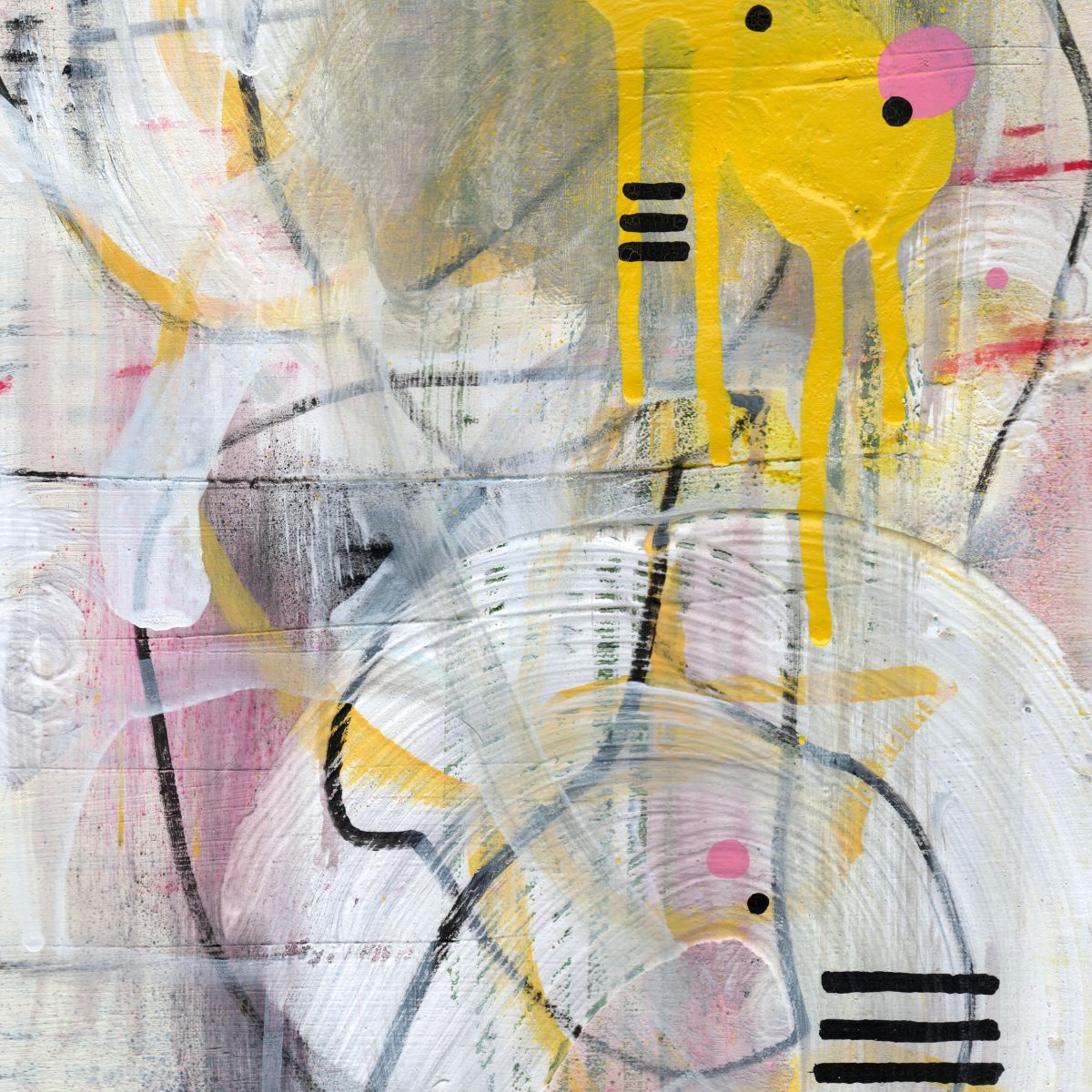 A3 framed original artwork - Urban Contemporary Art - 'Between the Lines'