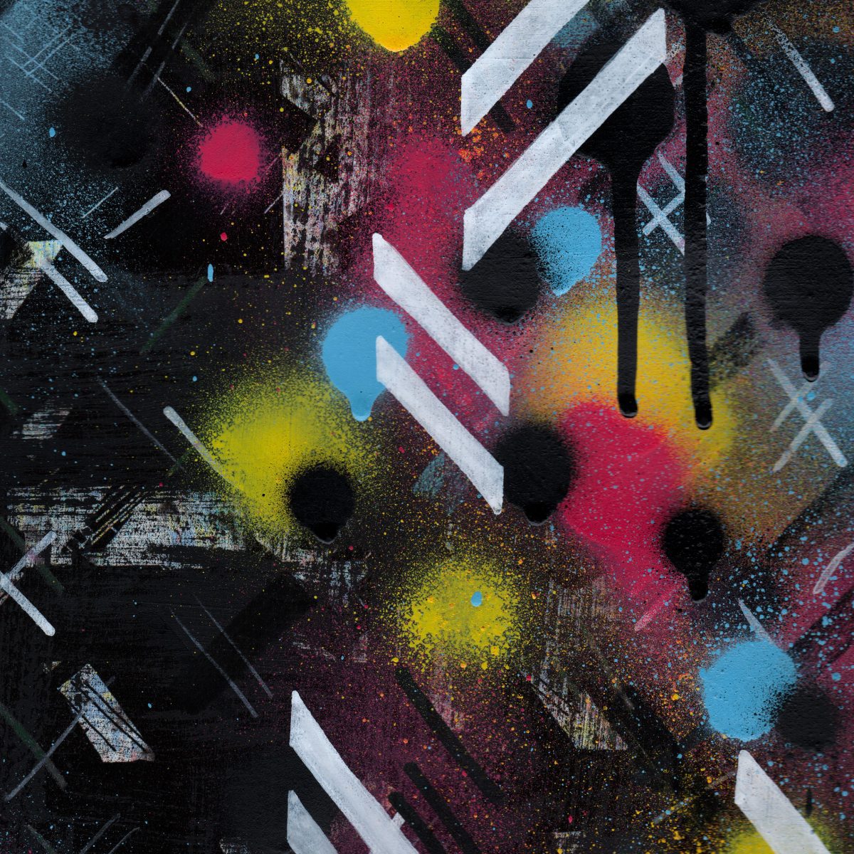 A3 framed original artwork - Urban Contemporary Art - ‘Night Bus'
