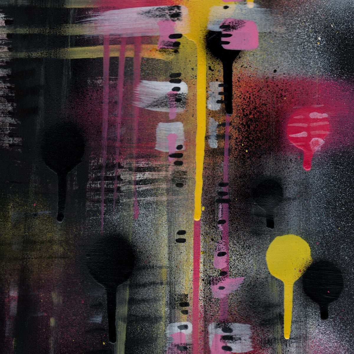 A3 framed original artwork - Urban Contemporary Art - ‘Night Train'