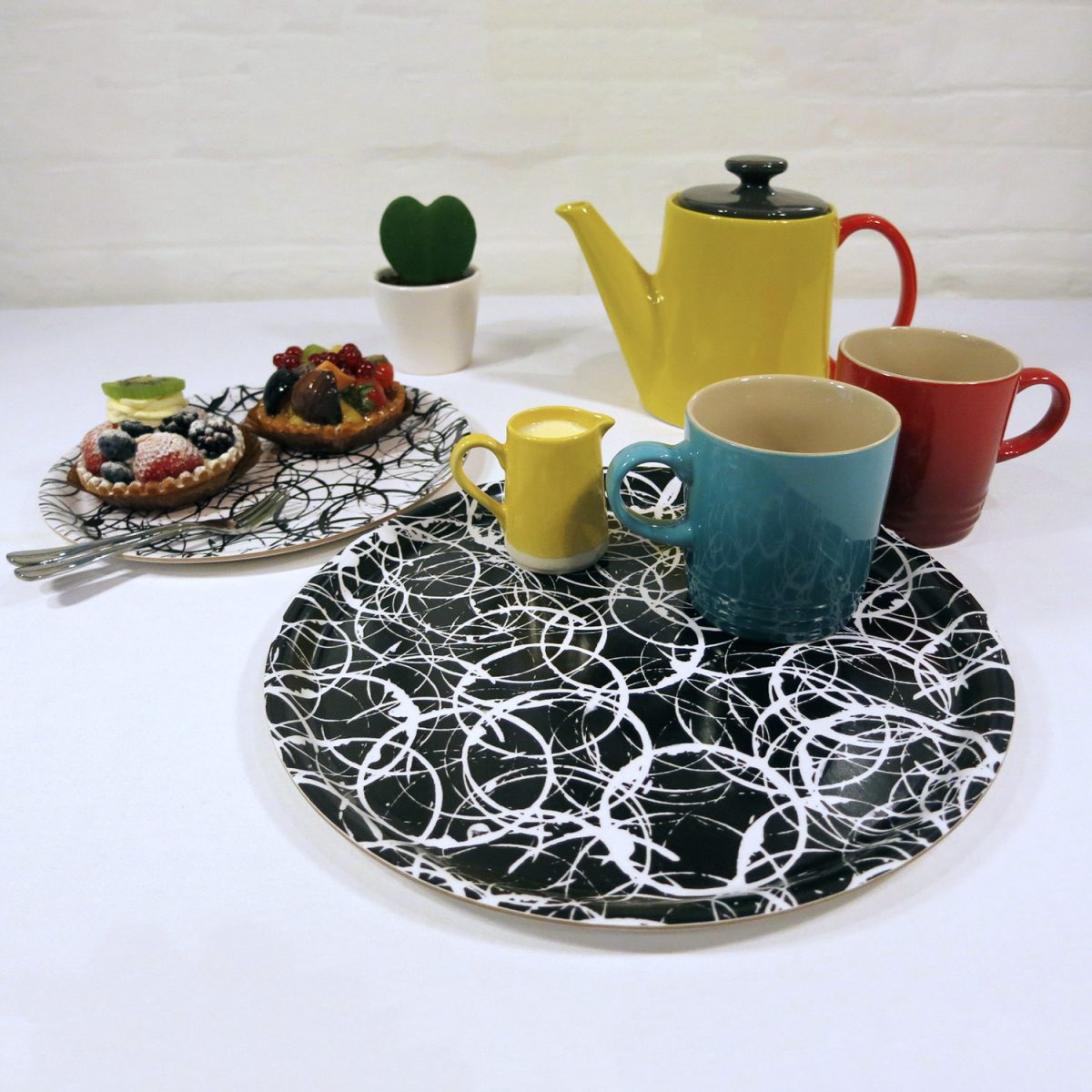Birchwood tray set - 'Slàinte mhath!'