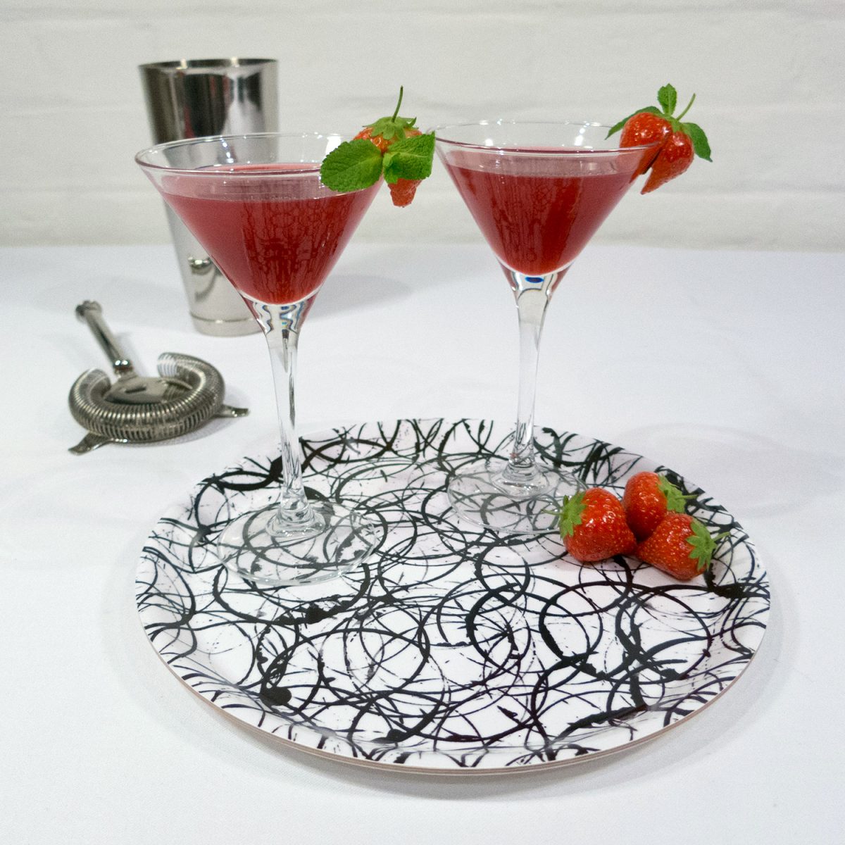 Birchwood tray set - 'Slàinte mhath!'