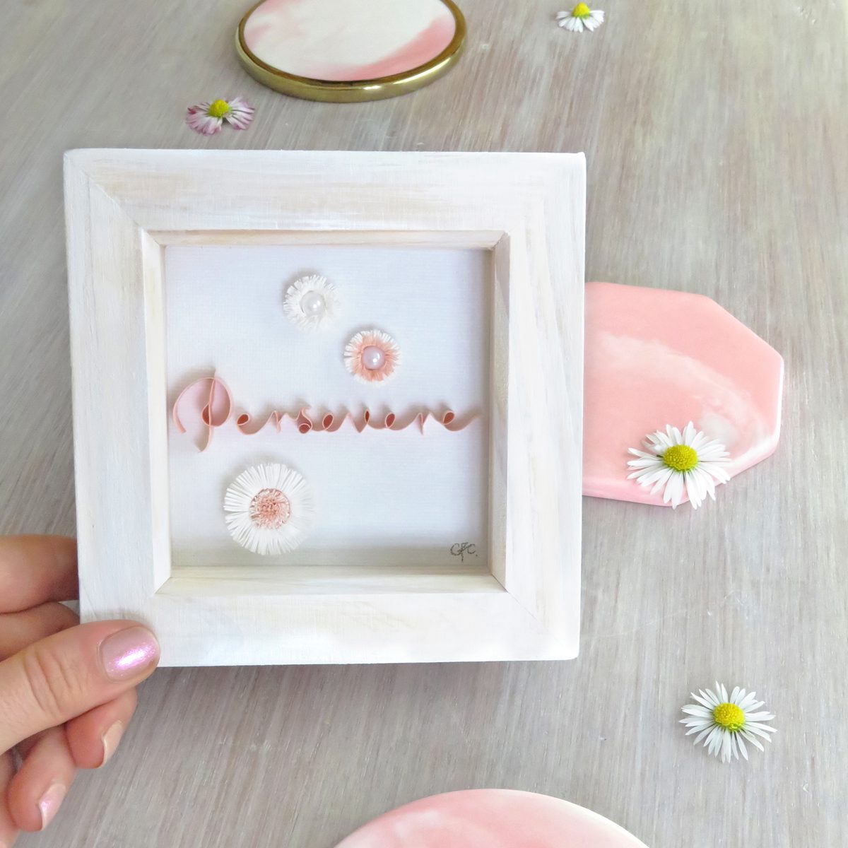 Bespoke Framed Mini Quilled Paper Word