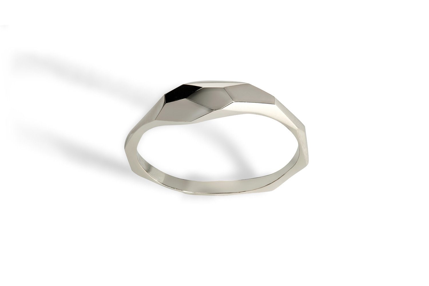 Geometric Ring Silver
