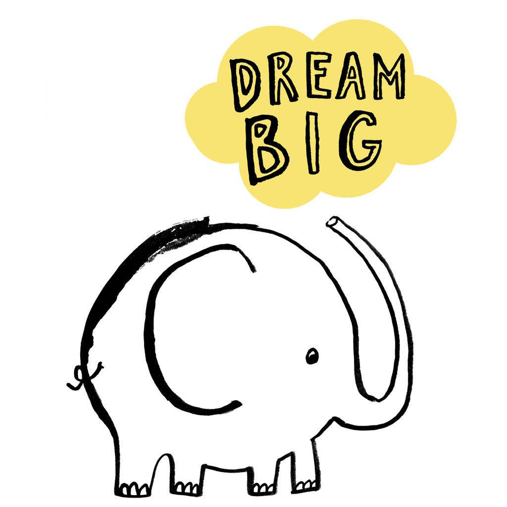 Dream Big Babygrow yellow