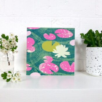 Greetings card - 'Lily leaf'