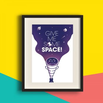 Give me some space! A4 print