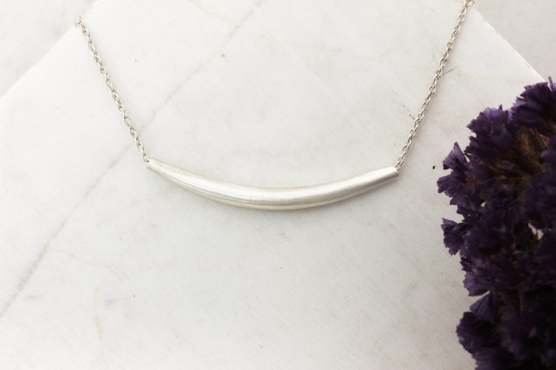 Silver Bar Necklace
