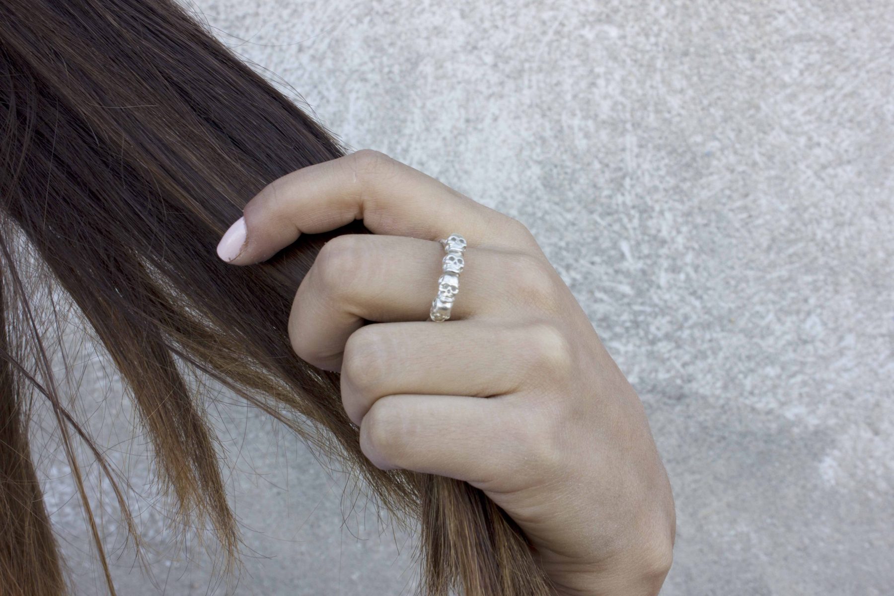 Silver Skull Ring