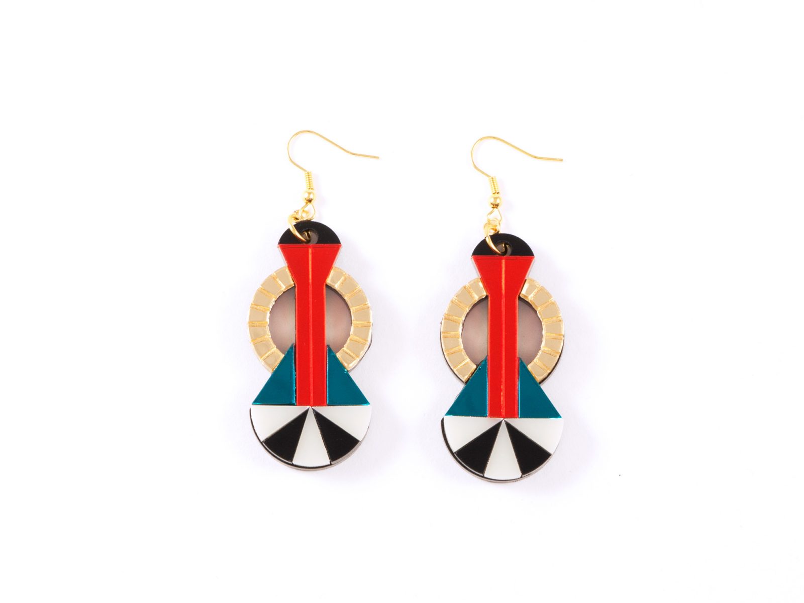 FORM047 Earrings - Perspex Statement earrings