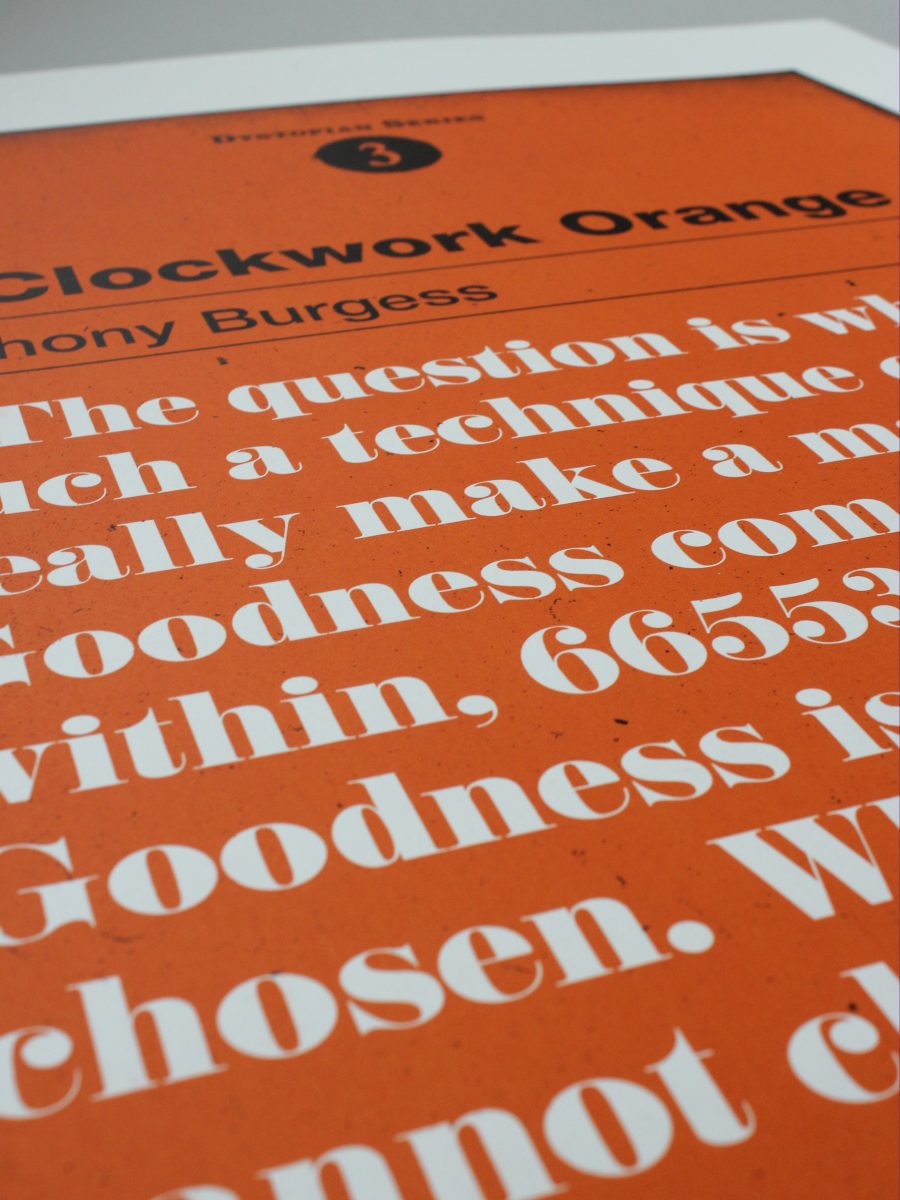 A Clockwork Orange Screen Print