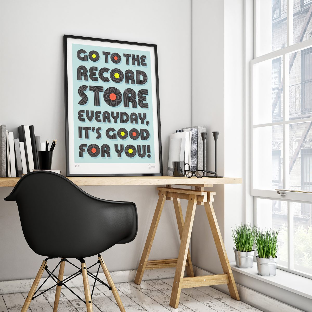 Vinyl Lover screen print