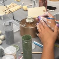 state-of-clay-close Mini pot throwing workshop