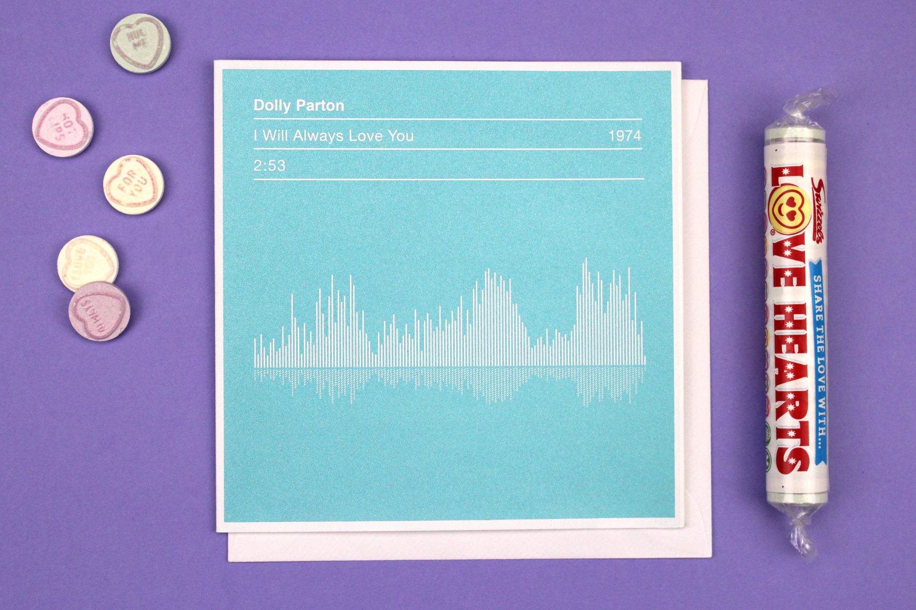 Dolly Parton Sound Wave card
