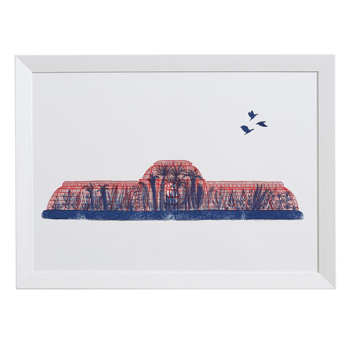 Palm House A3 Risograph Print