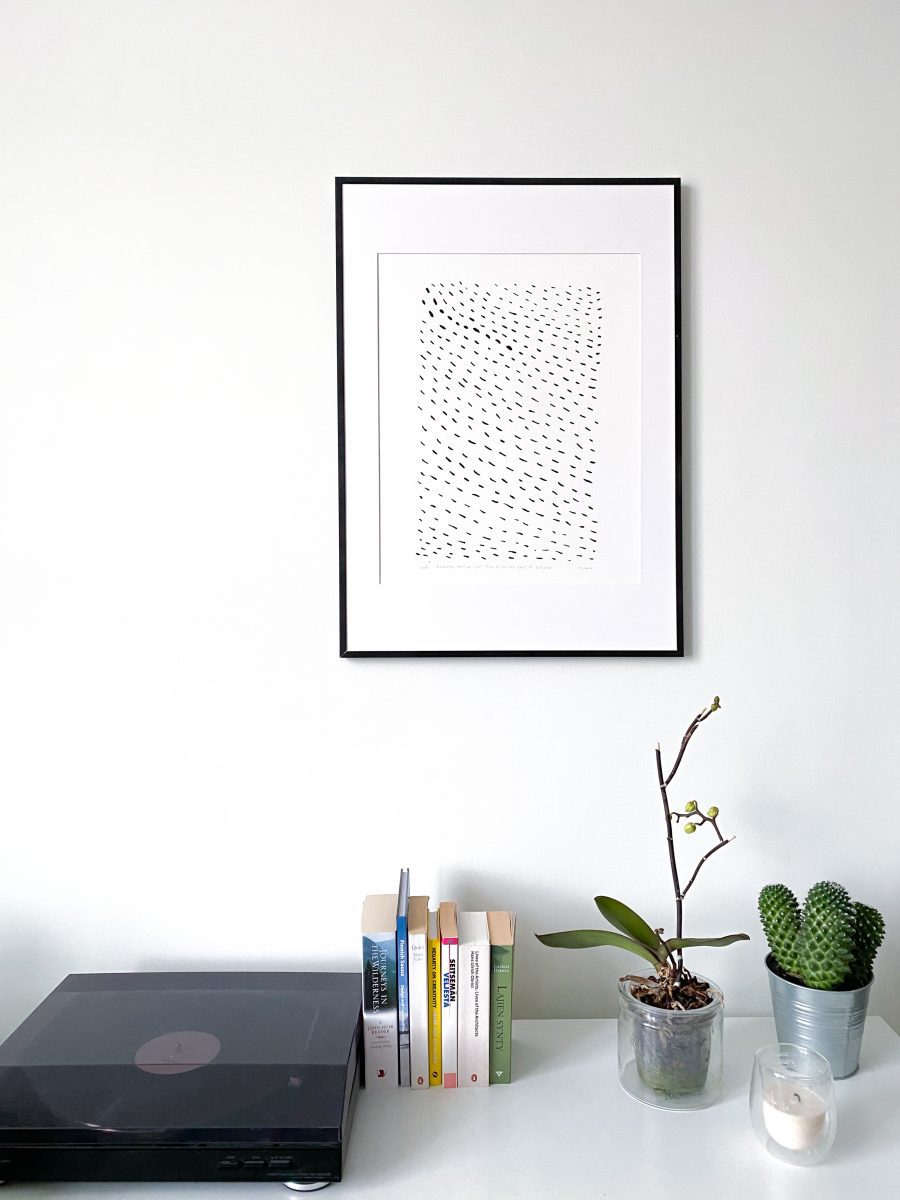 Horizontal rain - original print
