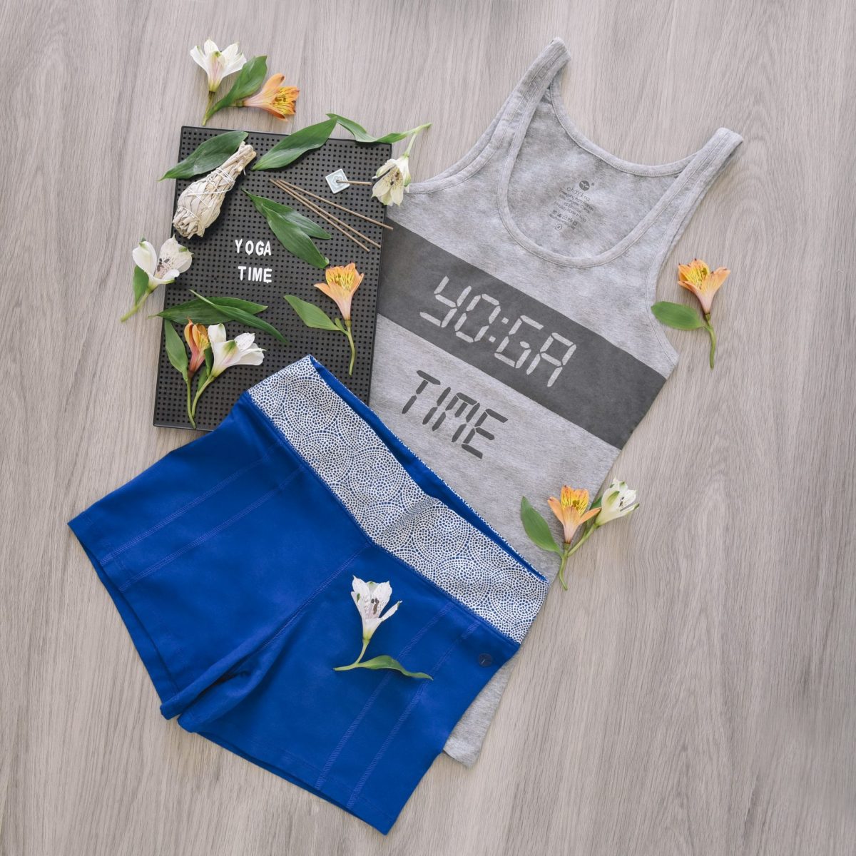 Yoga Time Tank Grey