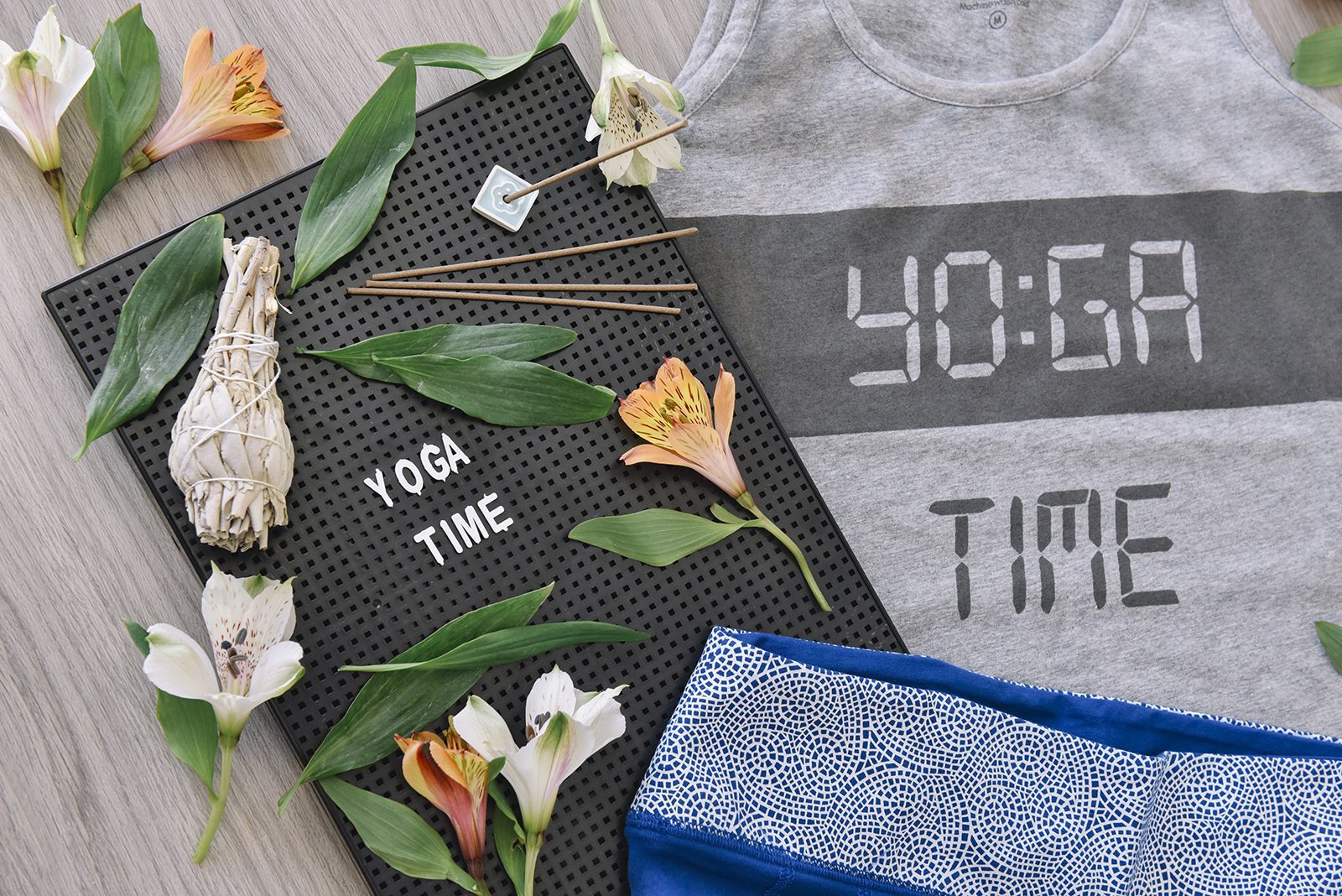 Yoga Time Tank Grey
