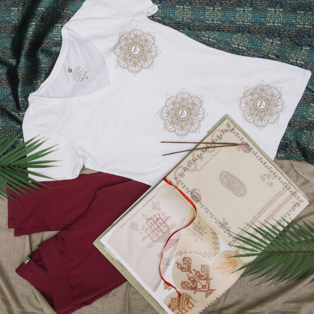 Indian Motif Tee White