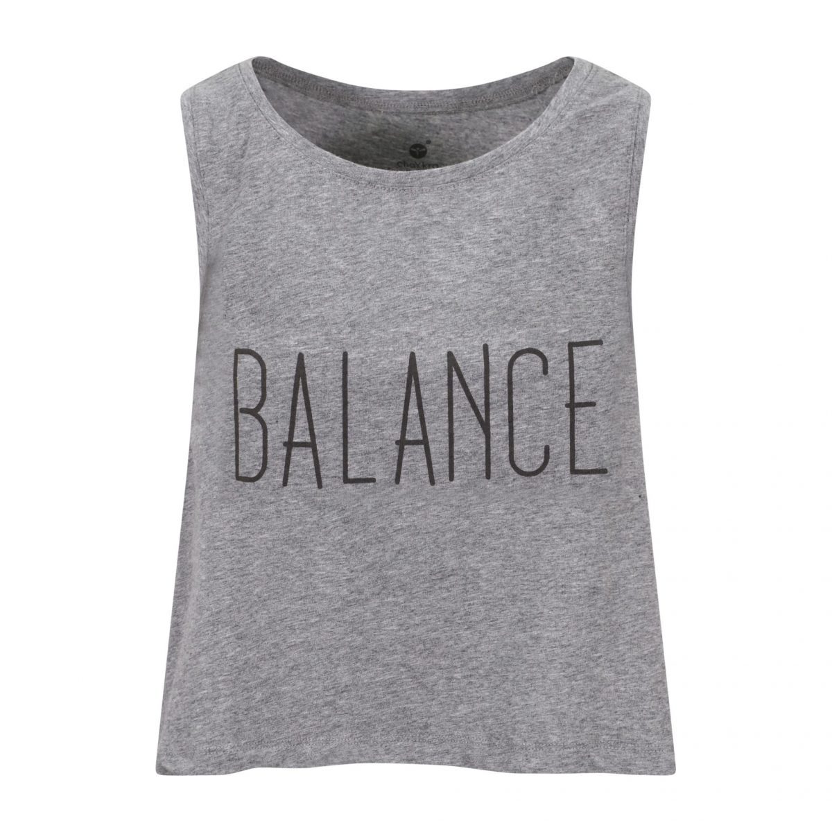 Steady Balance Crop Grey