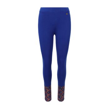 Adorned Ankle Leggings Blue