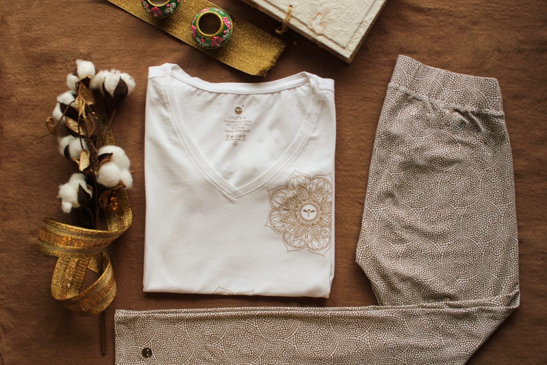 Indian Motif Tee White