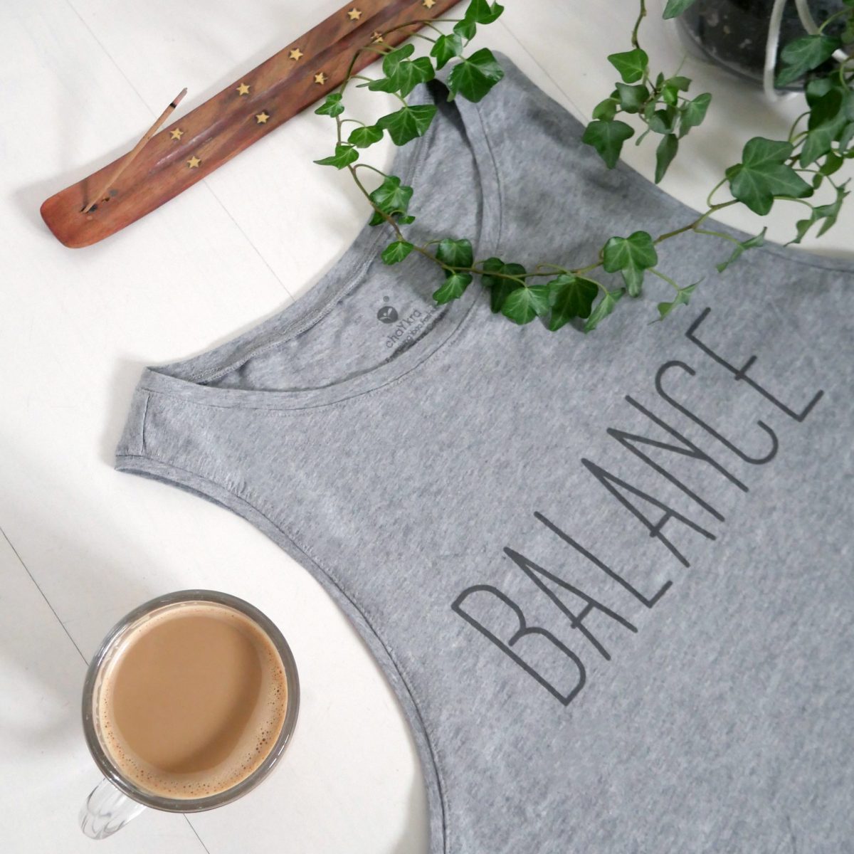 Steady Balance Crop Grey