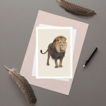 Lion greeting card