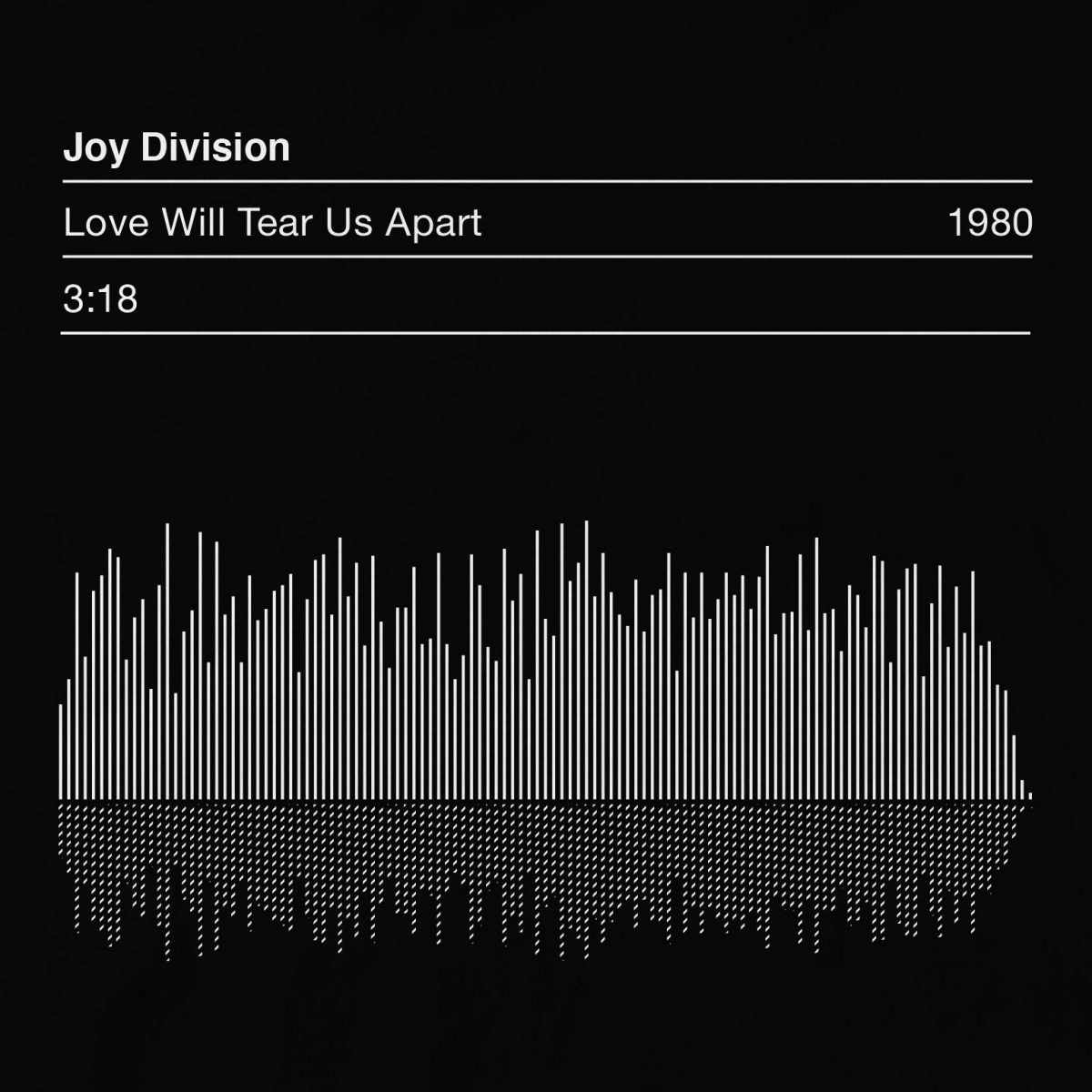 Joy Division, Love Will Tear Us Apart, Sound Wave T-shirt