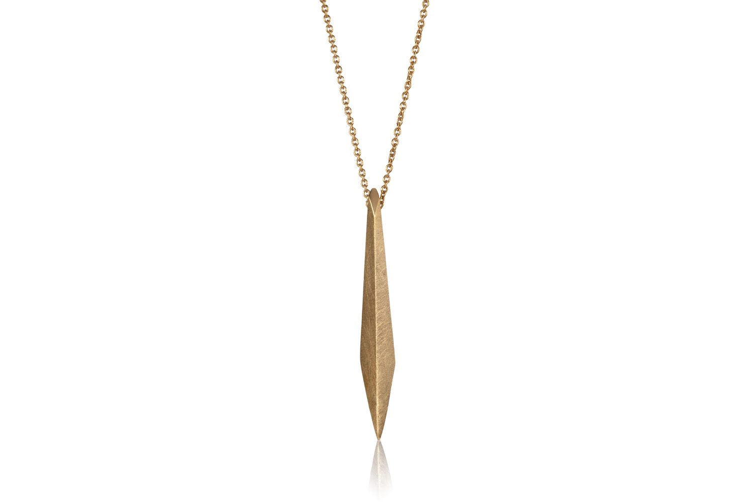 Slim Shard Necklace, Gold