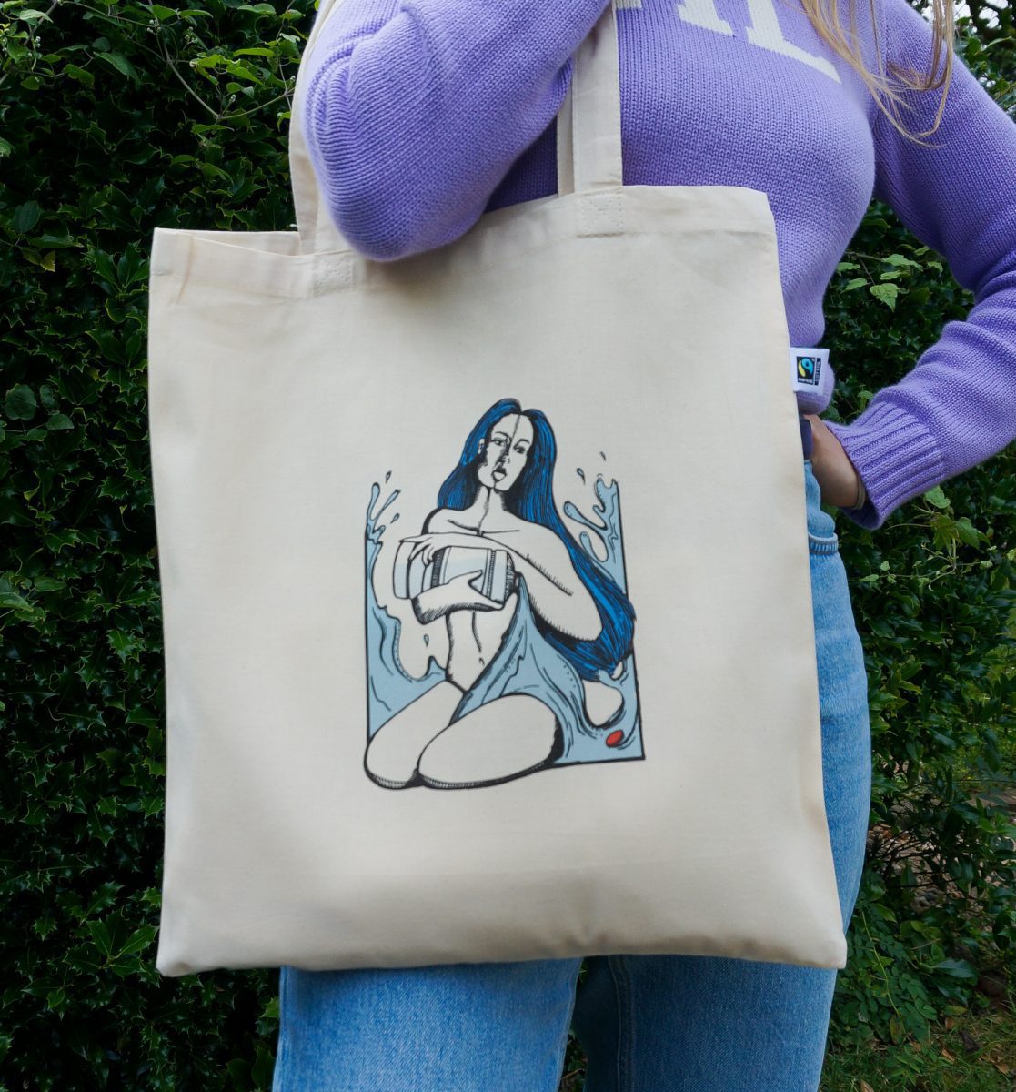 Aquarius | 100% organic cotton tote bag | Fairtrade | Sustainable & vegan