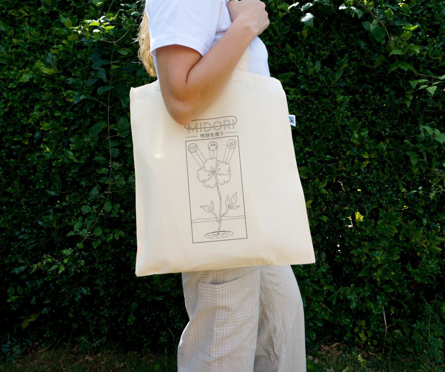 Midori | 100% organic cotton tote bag | Fairtrade | Sustainable & vegan
