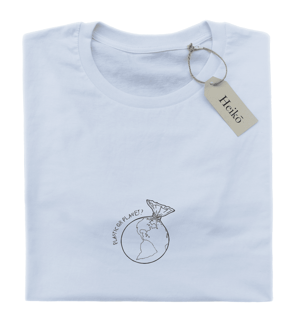Plastic or planet? | 100% organic cotton t-shirt | Sustainable & vegan | Unisex