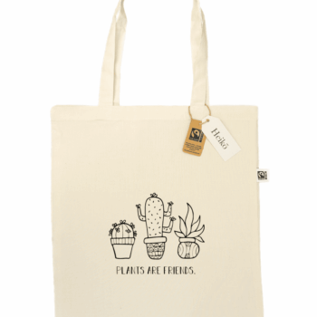 Plants are Friends | 100% organic cotton tote bag | Fairtrade | Sustainable & vegan