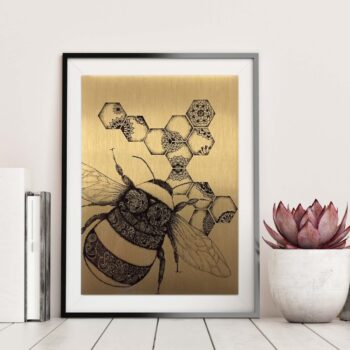 Bee A4 Art Print