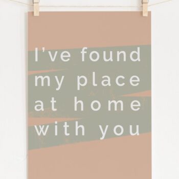 Home Abstract Illustration A4 Art Print Wall decor, Unframed