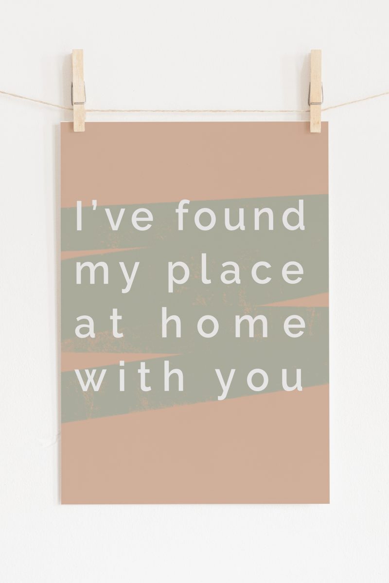 Home Abstract Illustration A4 Art Print Wall decor, Unframed