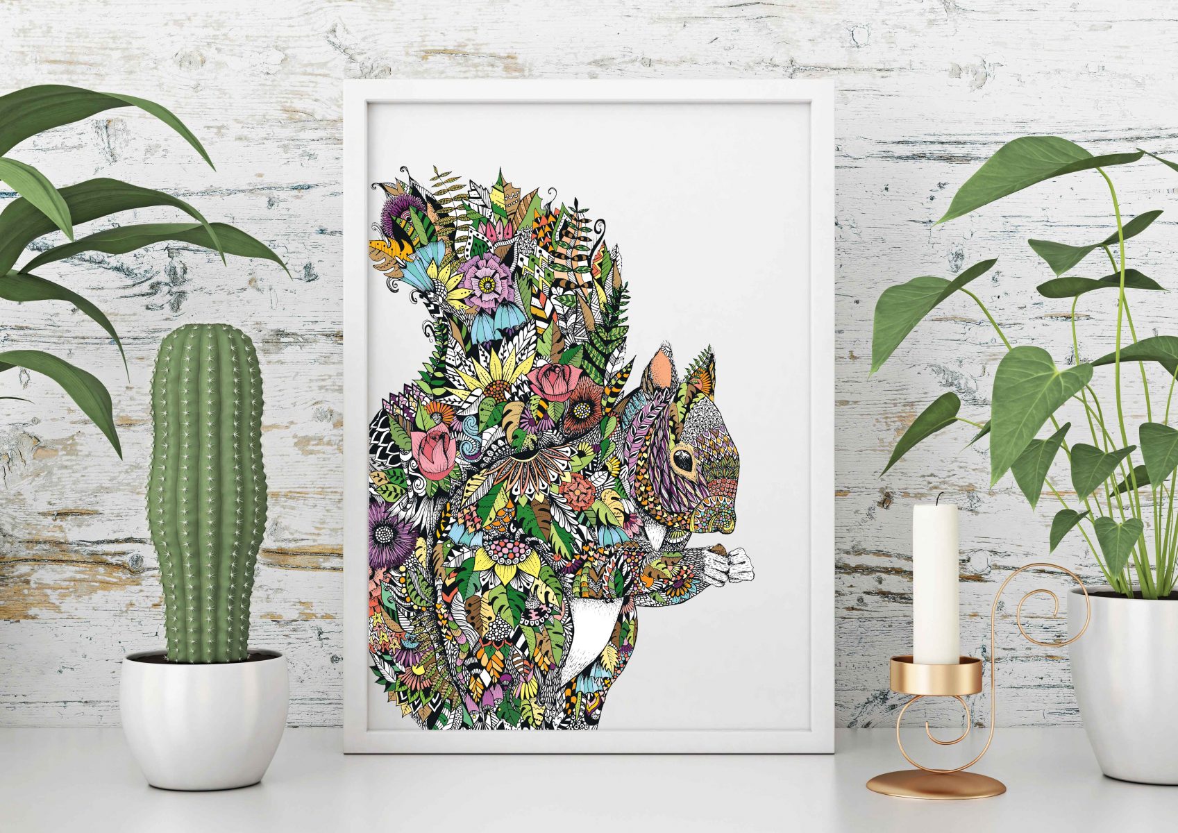 A4 Squirrel Art Print