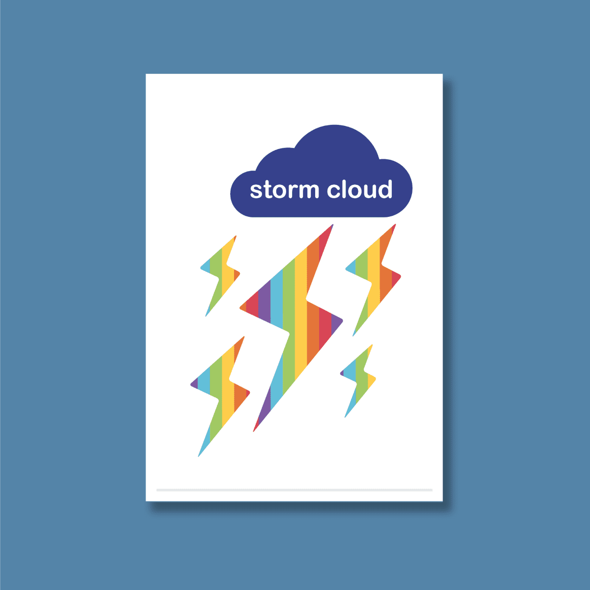 Storm Cloud - kids art print