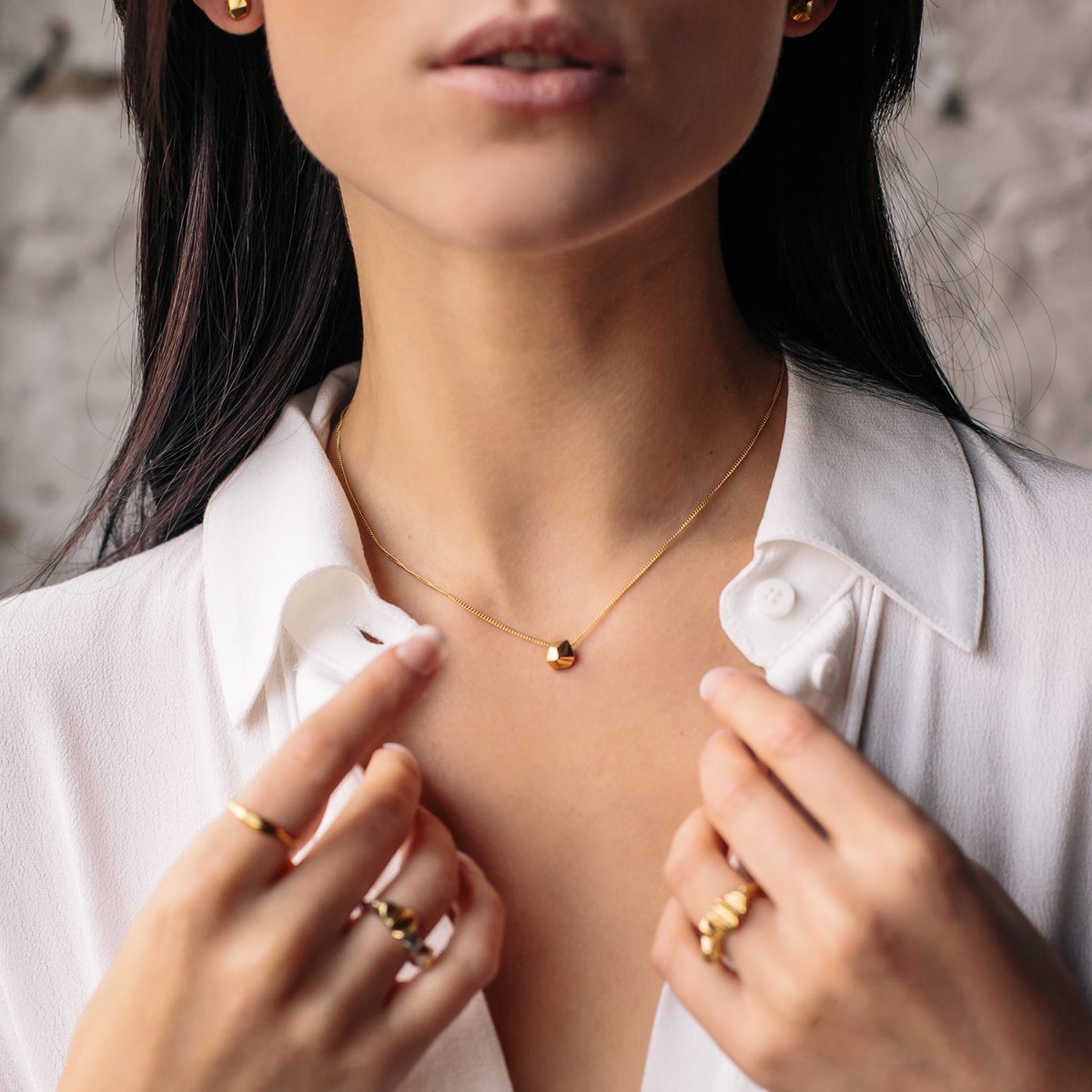 Gold Nugget Necklace