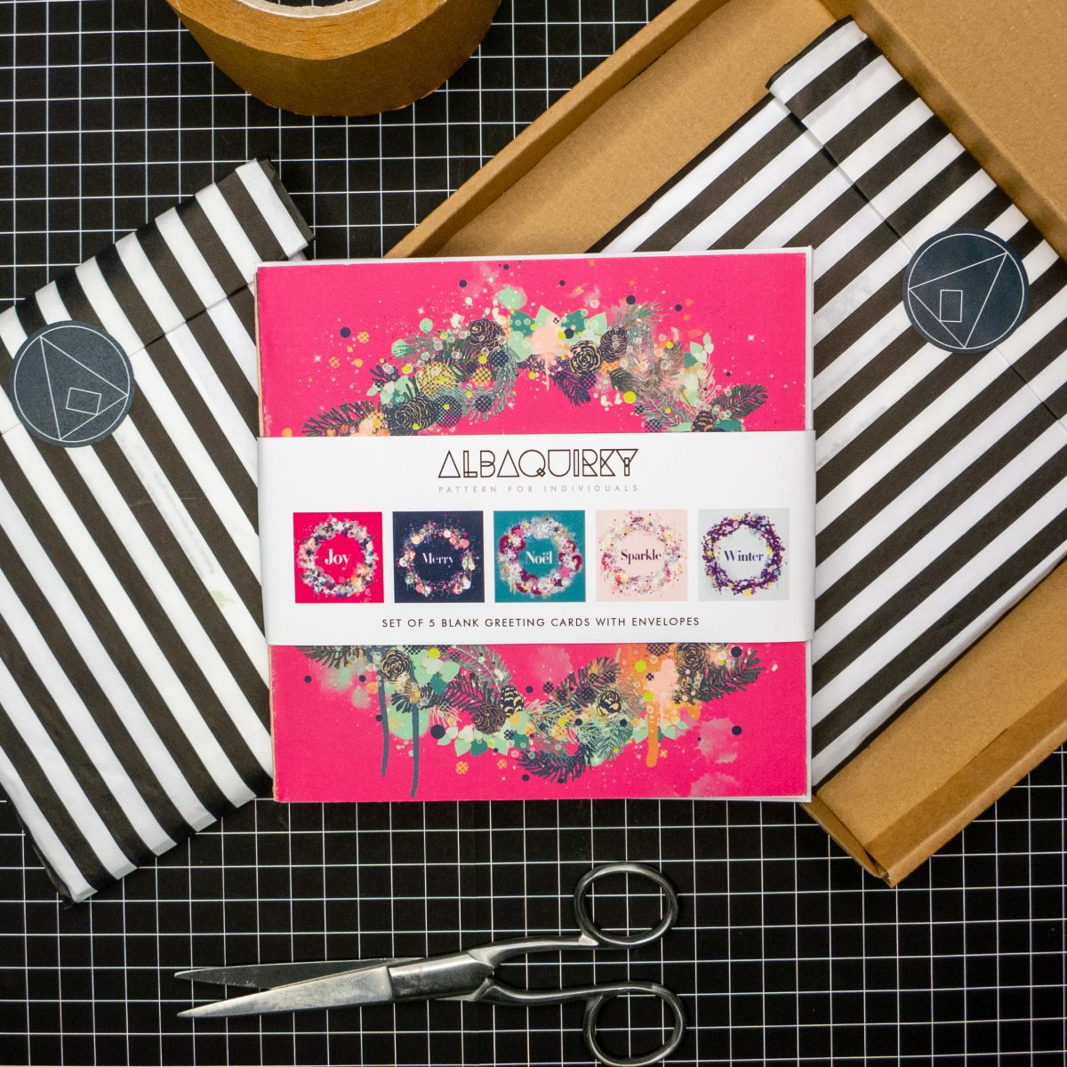 Greetings card set - 'Christmas'