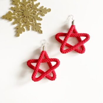 Christmas Star Earrings for women