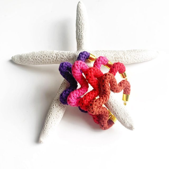 Star shaped colorful cotton earrings, Non-allergenic Star shaped Earrings, 27 colour choices